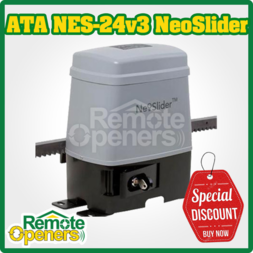 ATA NES-24v3 Free Upgrade to NeoSlider 500 Opener Slide Full Gate Kit including 4m Racking